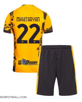 Billige Fotballdrakt Inter Milan Henrikh Mkhitaryan #22 Replika Tredjedraktsett Barn 2024-25 Kortermet (med bukser)